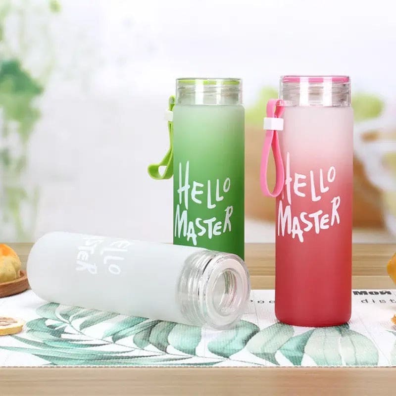 Hello Master Water Bottle, 480ml Transparent Gradient Colorful Bottle, Portable Athletic Stylish Frosted Water Bottle, Large Capacity Misting Water Bottle, Gradient Drinkware Travel Bottle, Outdoor Sport Fitness Water Cup Hello Master Water Bottle, 480ml Transparent Gradient Colorful Bottle, Portable Athletic Stylish Frosted Water Bottle, Large Capacity Misting Water Bottle, Gradient Drinkware Travel Bottle, Outdoor Sport Fitness Water Cup